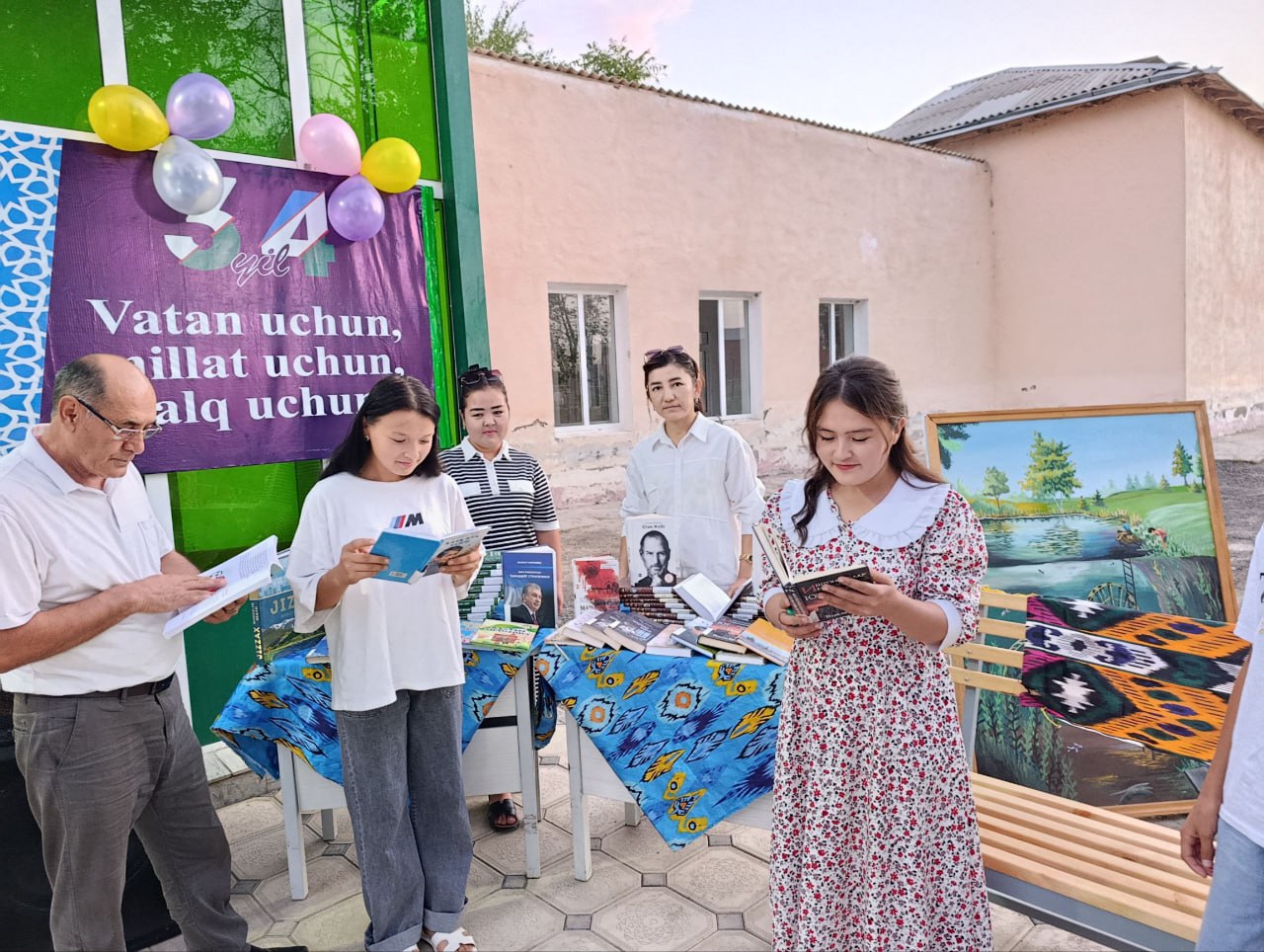 Chimqo'rg'on QFY da "KITOB MARAFONI" aksiyasi